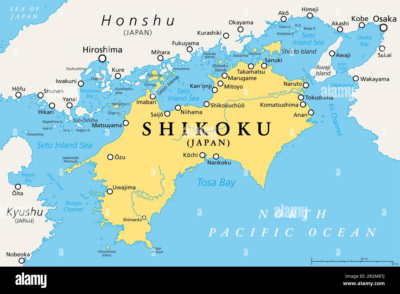 Carte Shikoku