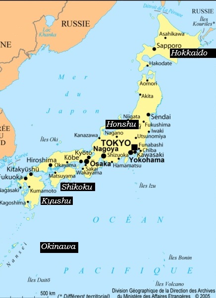 Carte Kyushu